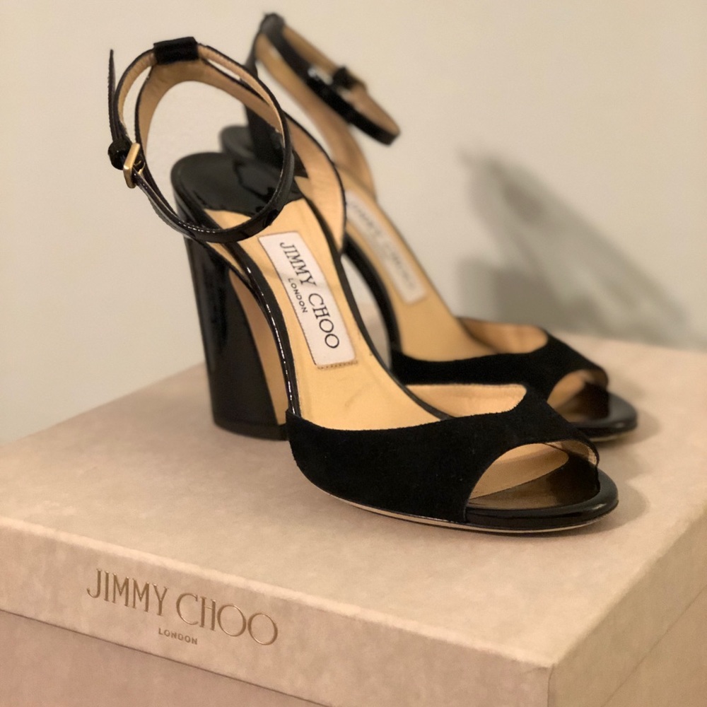 Jimmy Choo | MIRANDA heels | Black Patent/Suede